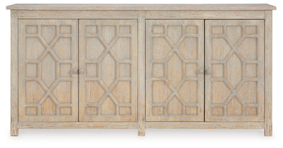 Caitrich - Distressed Blue - Accent Cabinet.