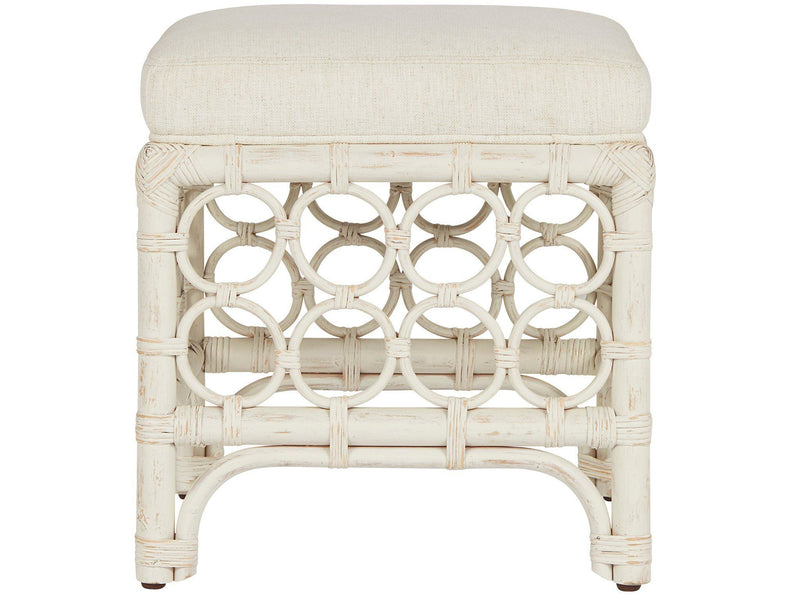 Getaway - Rattan Stool - White.