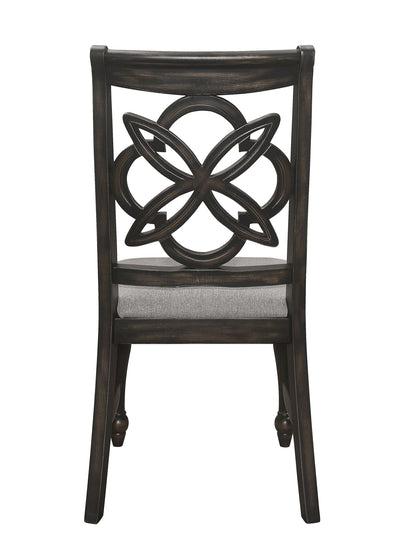 Hilara - Side Chair (Set of 2) - Dark Brown.