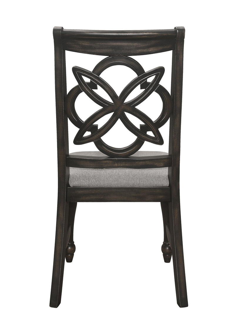 Hilara - Side Chair (Set of 2) - Dark Brown.