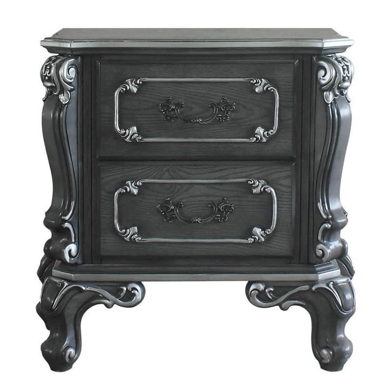 House - Delphine - Nightstand - Charcoal Finish - Grand Furniture GA