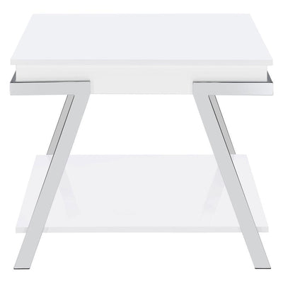 Marcia - End Table - White High Gloss