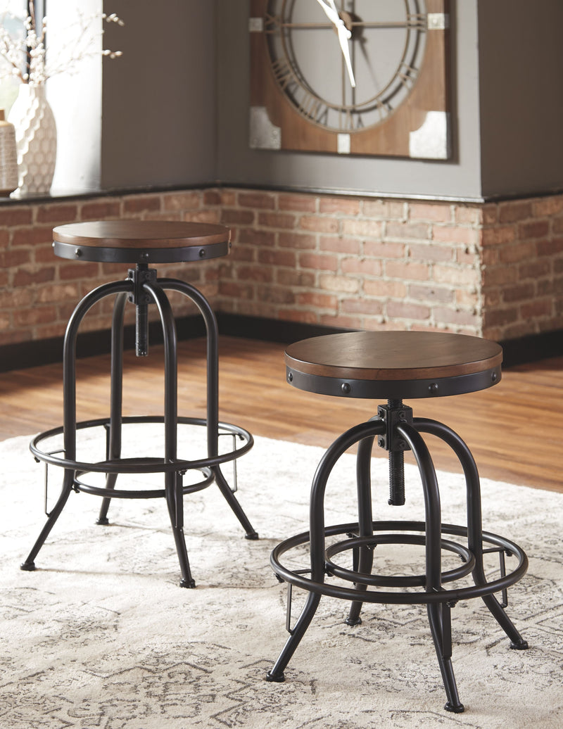 Valebeck - Swivel Barstool (Set of 2)