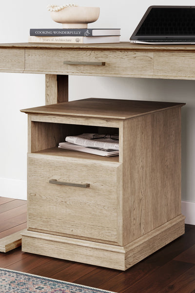 Elmferd - Light Brown - File Cabinet.