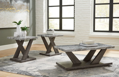 Bensonale - Brown / Gray - Occasional Table Set (Set of 3).