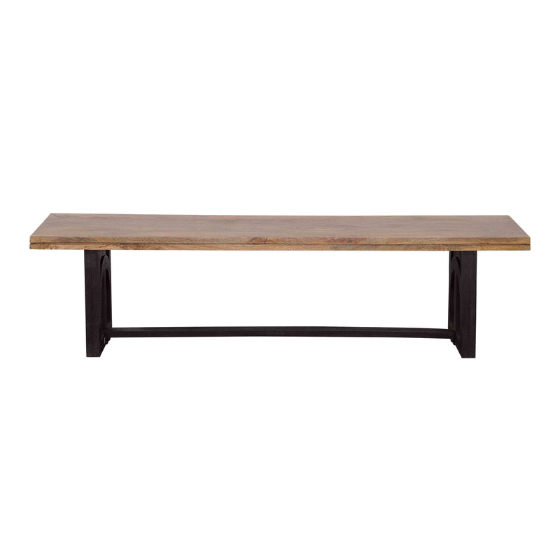 Gateway - Dining Bench - Natural & Nightshade Black.