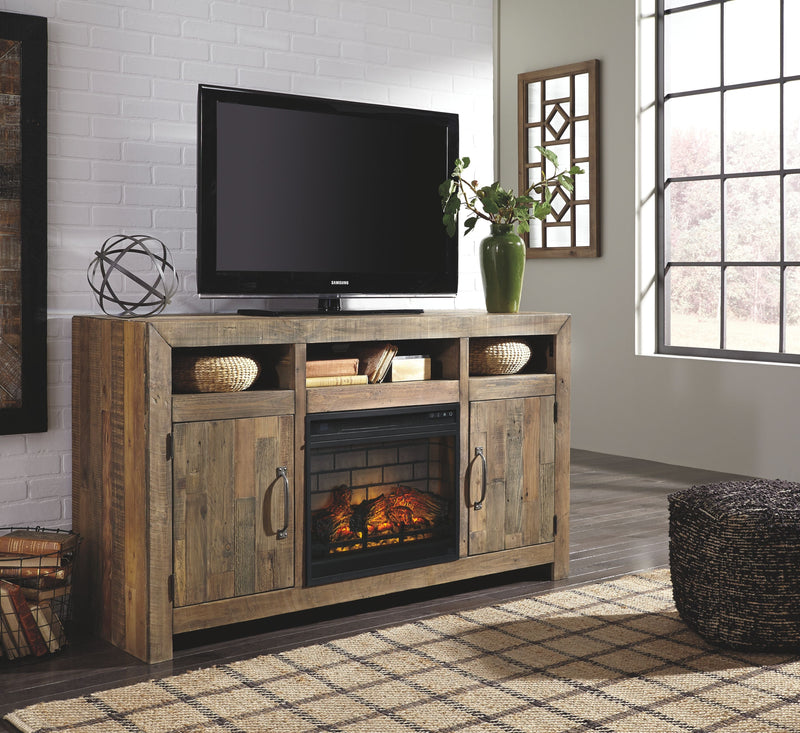 Sommerford - TV Stand With Fireplace Insert