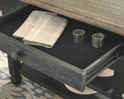 Tyler - Black / Gray - Rect Dining Room Counter Table.