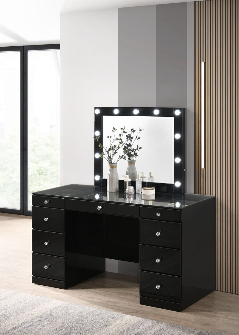 Avery - Vanity Desk Mirrors - Black.