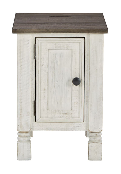 Havalance - White / Gray - Chair Side End Table - Grand Furniture GA