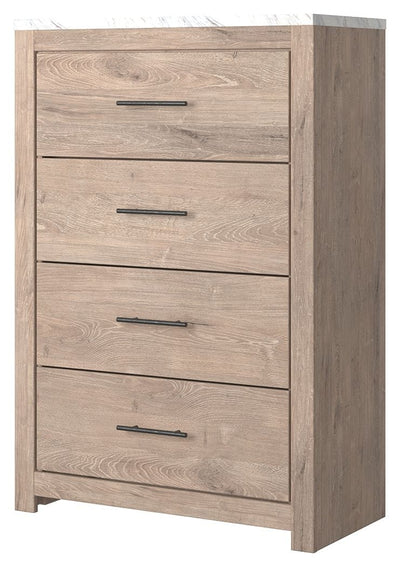 Senniberg - Light Brown - Four Drawer Chest.