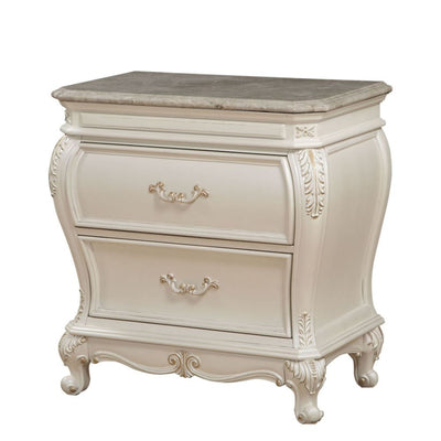 Chantelle - Nightstand - Pearl White - Grand Furniture GA