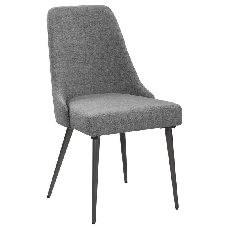 Alan - Upholstered Dining Chairs (Set of 2) - Gray - Grand Furniture GA