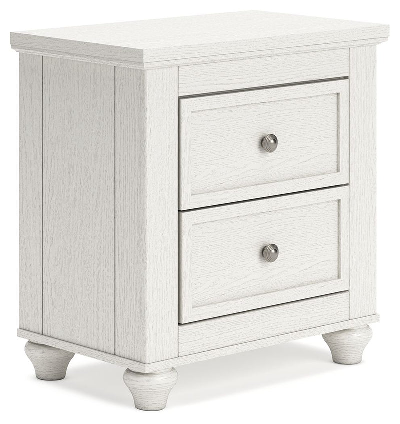 Grantoni - White - Two Drawer Night Stand.