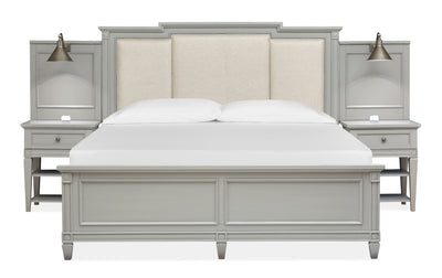 Glenbrook - Complete Wall Bed With Upholstered Headboar.