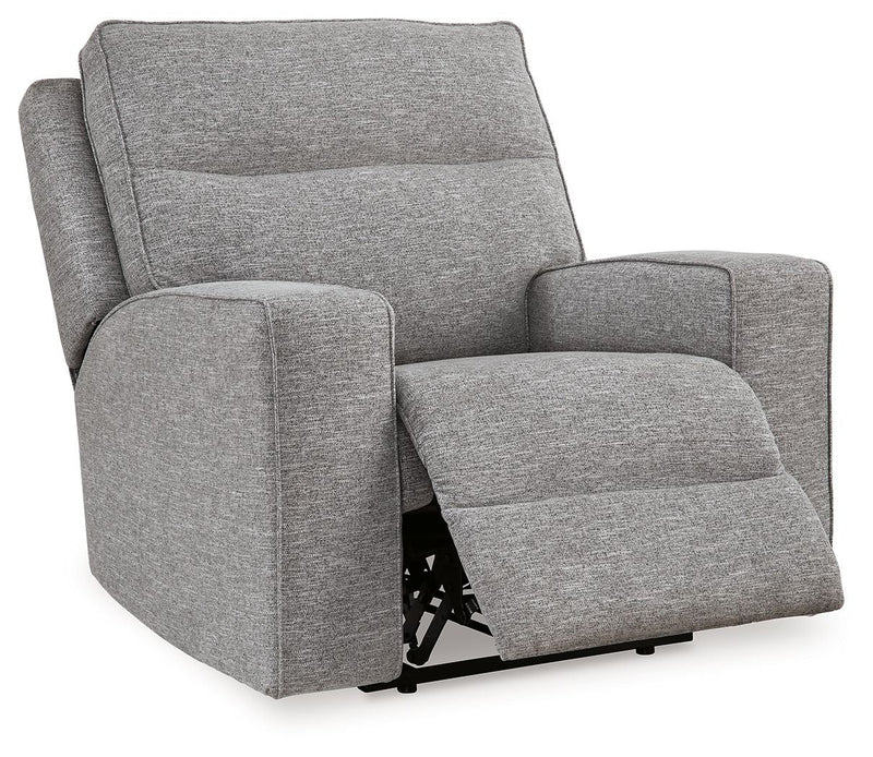 Biscoe - Pewter - Power Recliner /Adj Headrest.