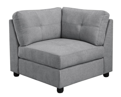 Claude - 7-Piece Upholstered Modular Tufted Sectional - Dove.