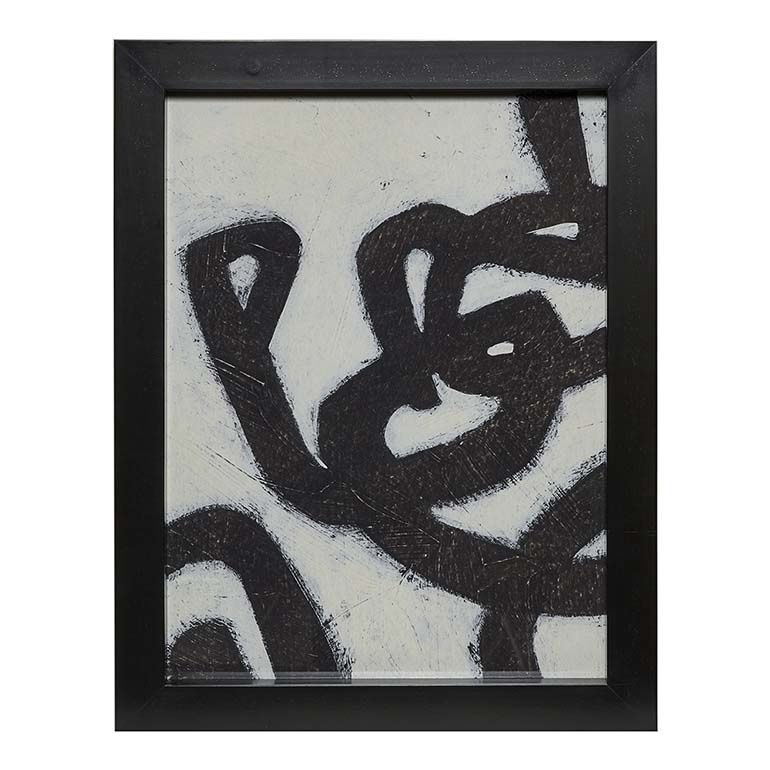 Symbiotic I - Framed Art - Black / White