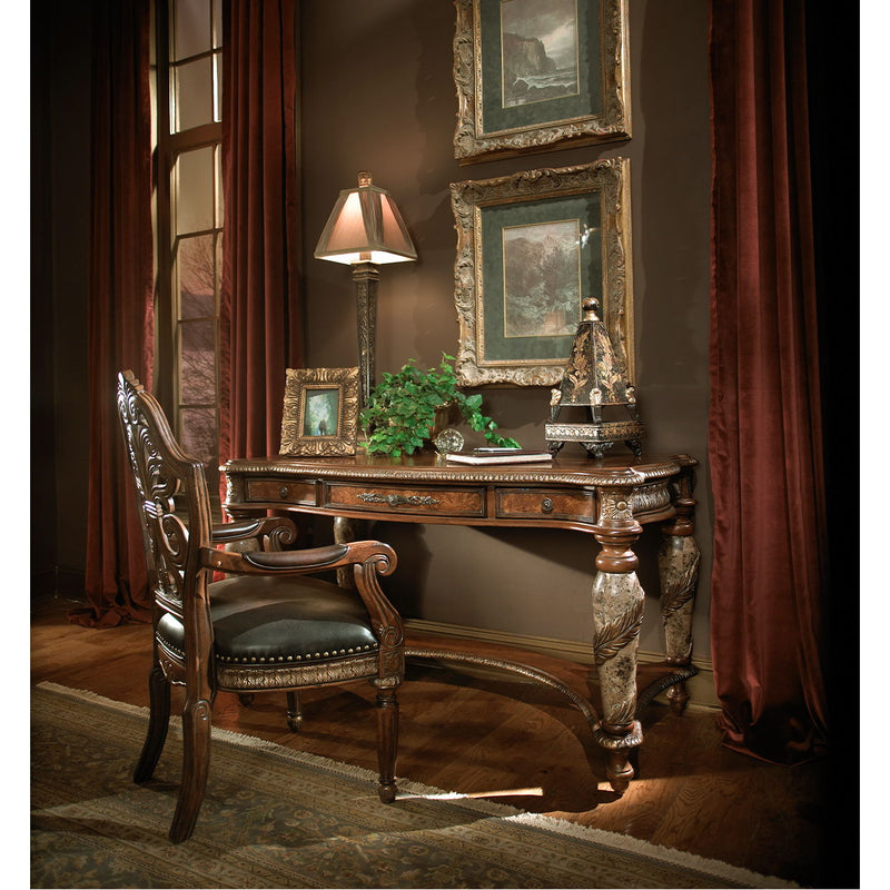 Villa Valencia - Pull-up Desk Arm Chair - Classic Chestnut.