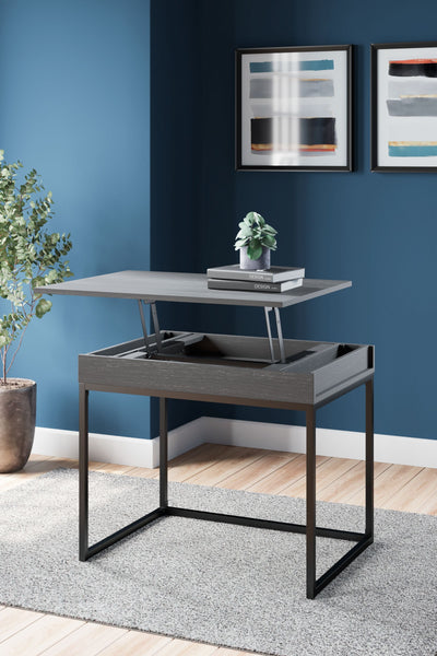 Yarlow - Black - Home Office Lift Top Desk.