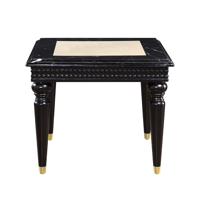 Tayden - End Table - Marble Top & Black Finish - Grand Furniture GA