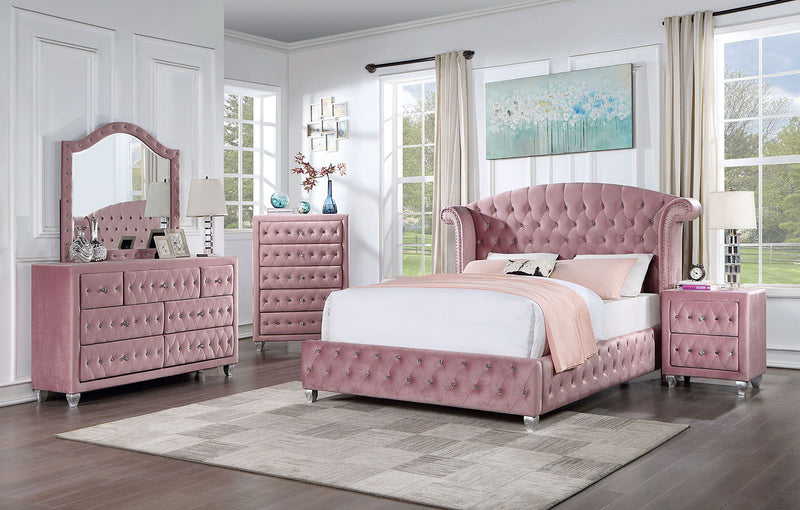 Zohar - Queen Bed - Pink