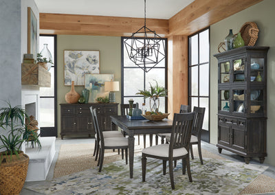 Calistoga - Rectangular Dining Table - Weathered Charcoal.