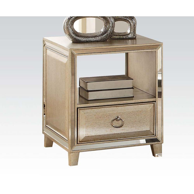 Voeville - End Table - Antique Gold - Grand Furniture GA