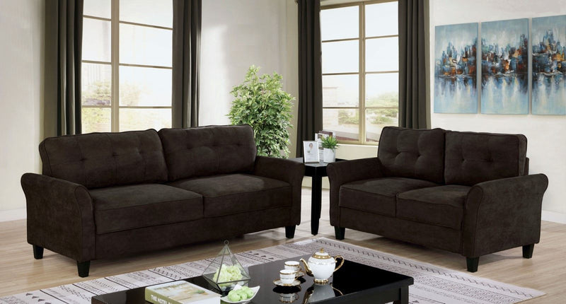 Alissa - Sofa & Loveseat - Brown.