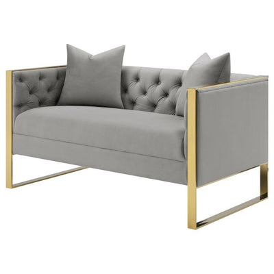 Eastbrook - Tufted Back Loveseat - Grey.