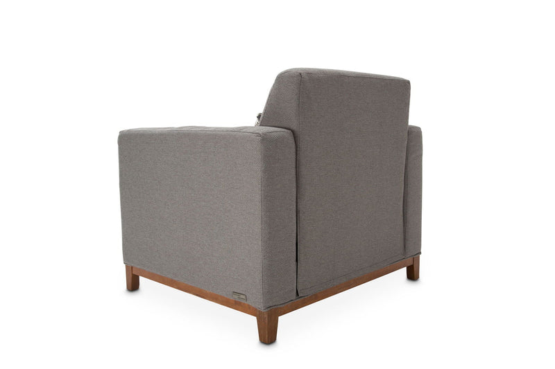 Brooklyn Walk - Accent Chair - Gunmetal / Umber.