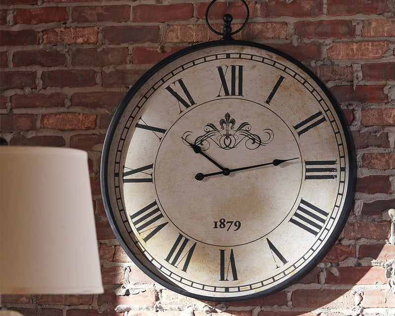 Augustina - Antique Black - Wall Clock.