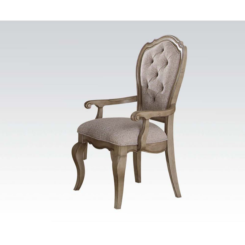 Chelmsford - Chair (Set of 2) - Beige Fabric & Antique Taupe - Grand Furniture GA