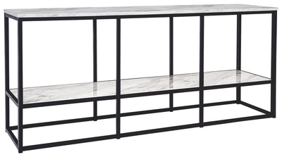 Donnesta - Gray / Black - Extra Large TV Stand.