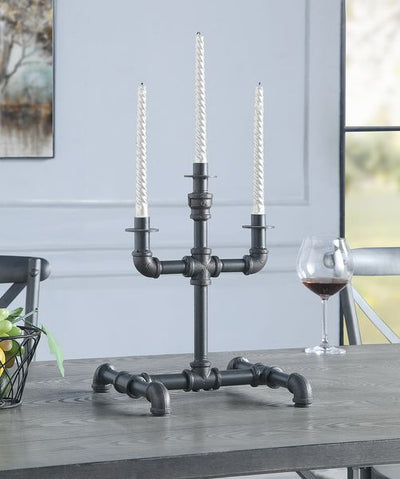 Brantley - Accent Candleholder - Sandy Gray Finish - Grand Furniture GA