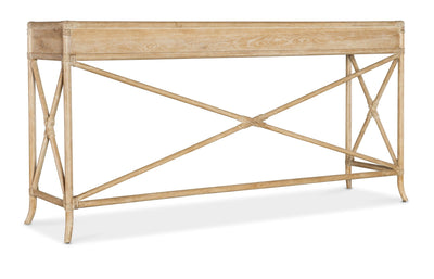 Retreat - Pole Rattan Console