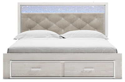 Altyra - White - King Upholstered Storage Bed - Storage Beds - Grand Furniture GA