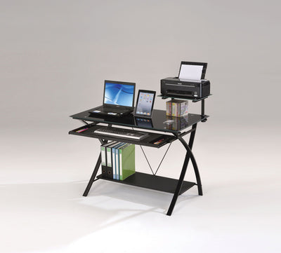 Erma - Desk - Black - Grand Furniture GA