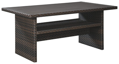 Easy - Dark Brown / Beige - Rect Multi-use Table.