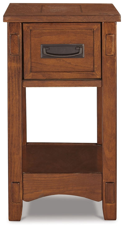 Breegin - Brown - Chair Side End Table - 1 Drawer.
