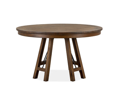 Bay Creek - Round Dining Table - Toasted Nutmeg.