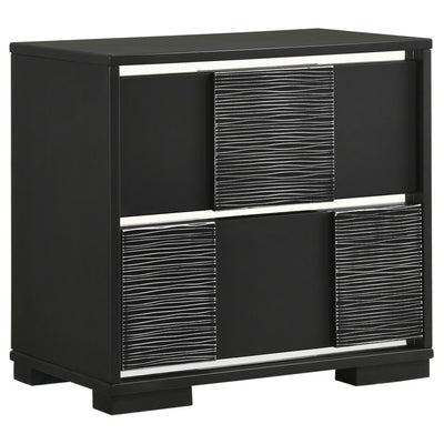 Blacktoft - 2-Drawer Nightstand - Black.