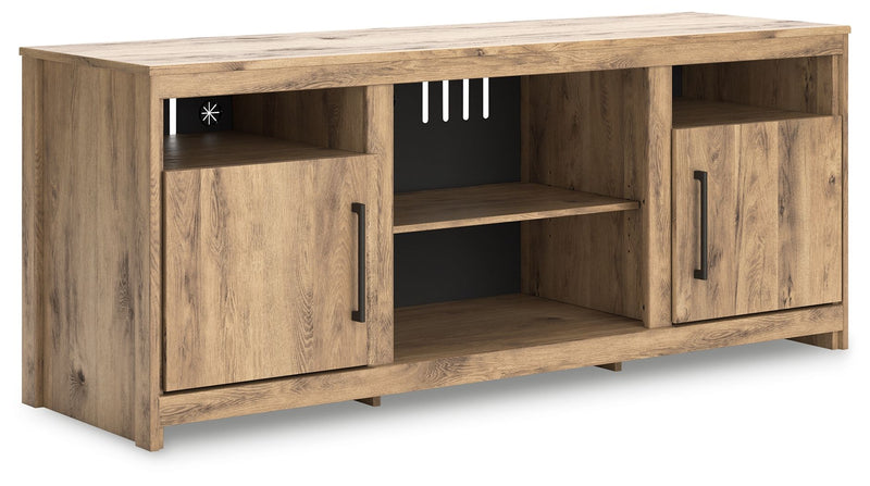 Hyanna - Tan - LG TV Stand W/Fireplace Option