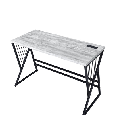 Collick - Writing Desk - Weathered Gray & Black Finish - Grand Furniture GA