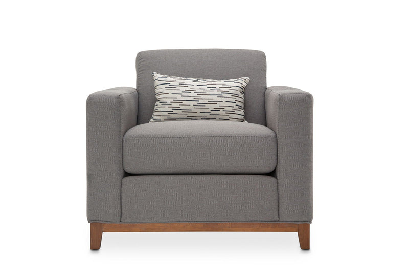 Brooklyn Walk - Accent Chair - Gunmetal / Umber.