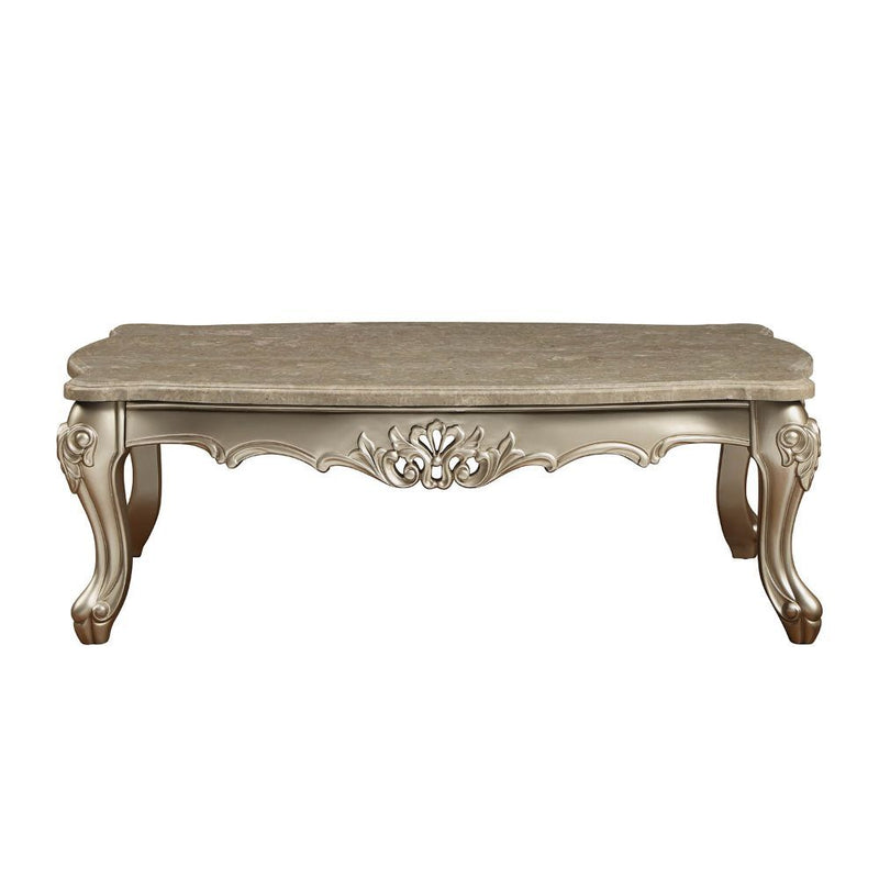 Ranita - Coffee Table - Marble & Champagne - Grand Furniture GA