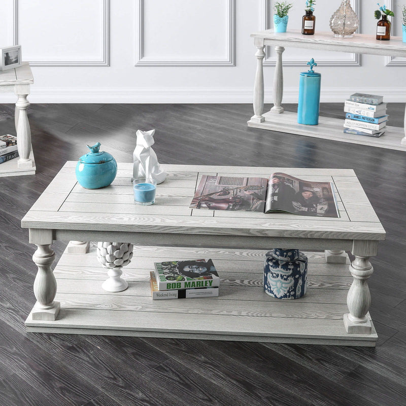 Arlington - Coffee Table - Antique White - Grand Furniture GA