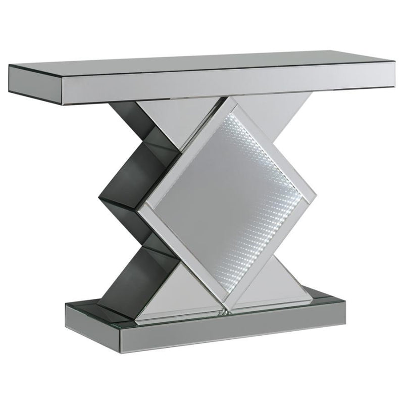 Moody - Console Table With Led Lighting - Silver.