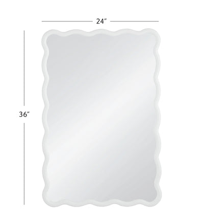 Bryony - Rectangular Wall Mirror - White