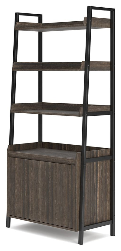 Zendex - Dark Brown - Bookcase - Etageres - Grand Furniture GA